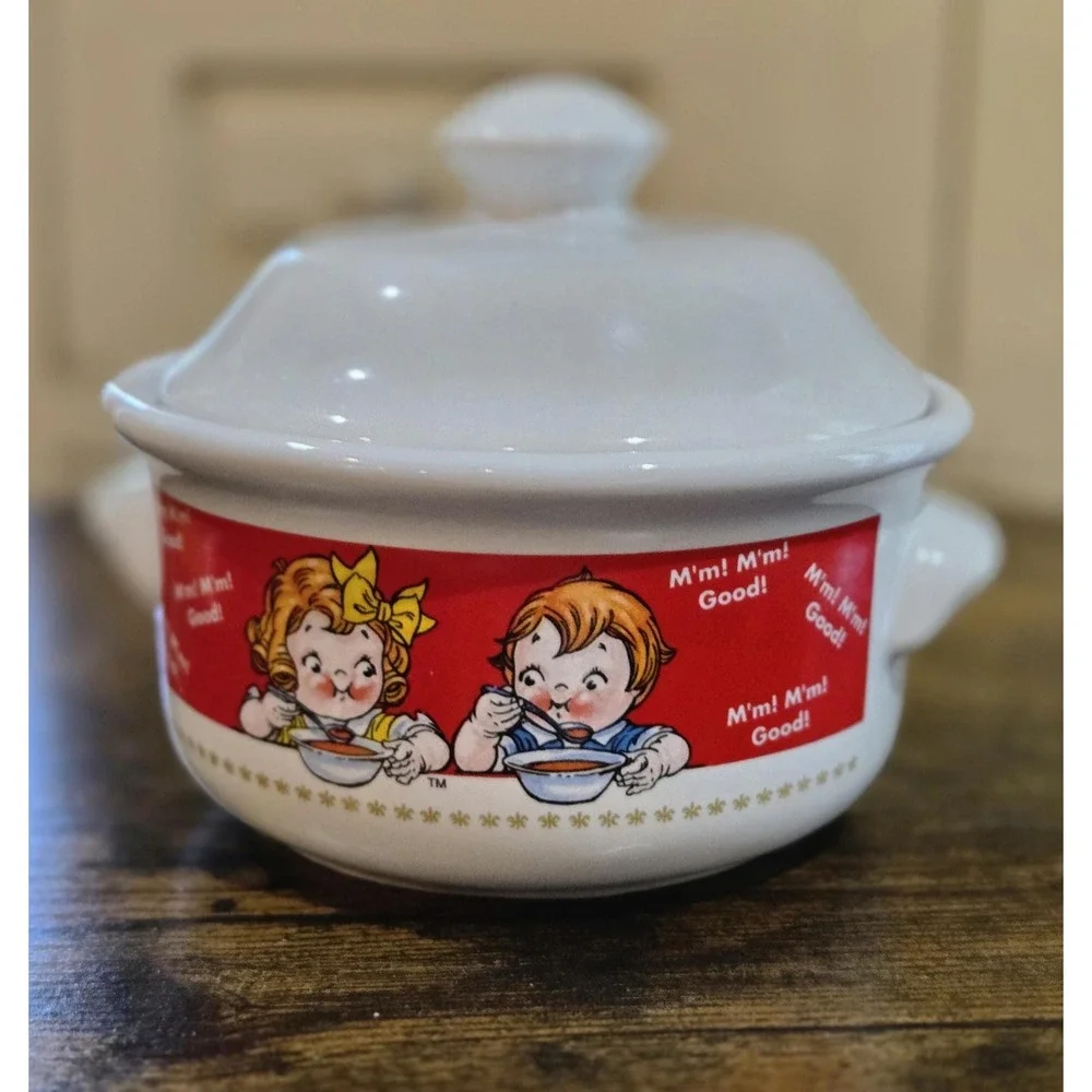 Campbell's Soup Bowl with Lid:‎ 1998 Campbell Kids